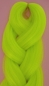 Preview: neon green - monochrome synthetic braiding hair / braids "47 1/4" inches long / 3,5 oz"